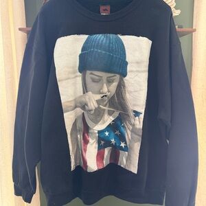 Tony Hawk Black Sweatshirt with Blue Graphic